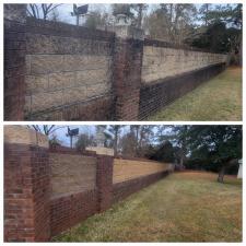 Brick Fence Cleaning 1